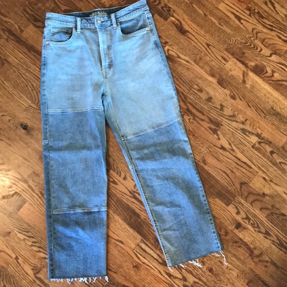 Wild Fable High Rise Straight Button Up Raw Hem Jeans - Picture 6 of 14